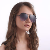 Chic UV400 Metal Sunglasses with AC Lenses